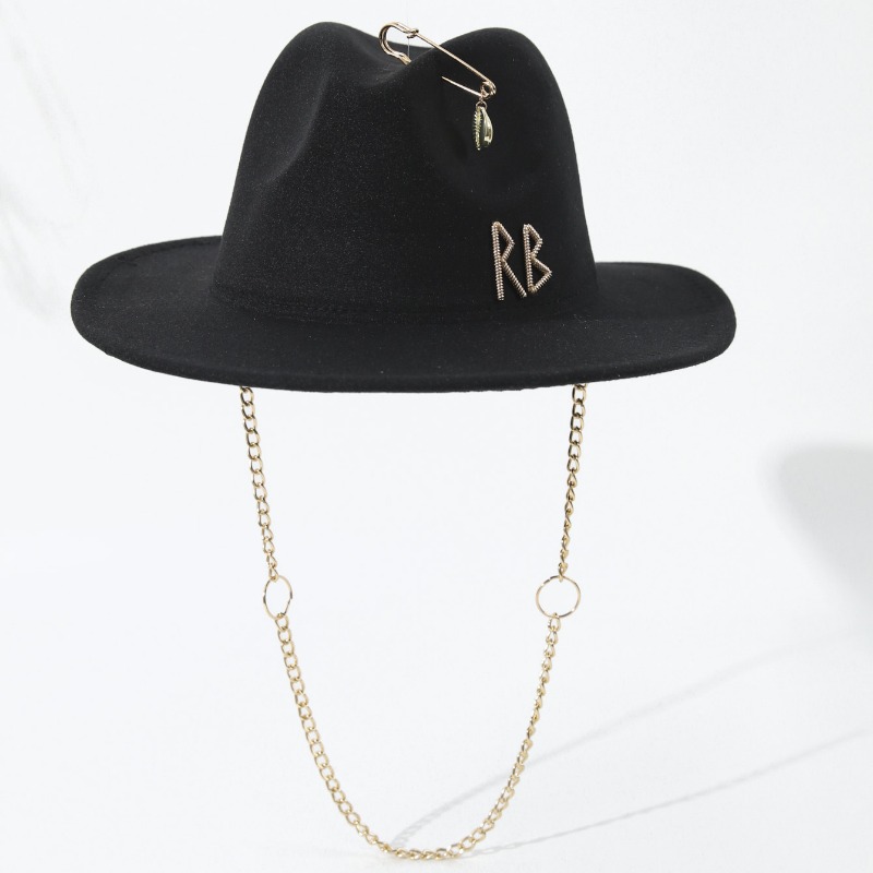 Fedora Hat Wool - 여성용 RB 브랜드 울 펠트 페도라