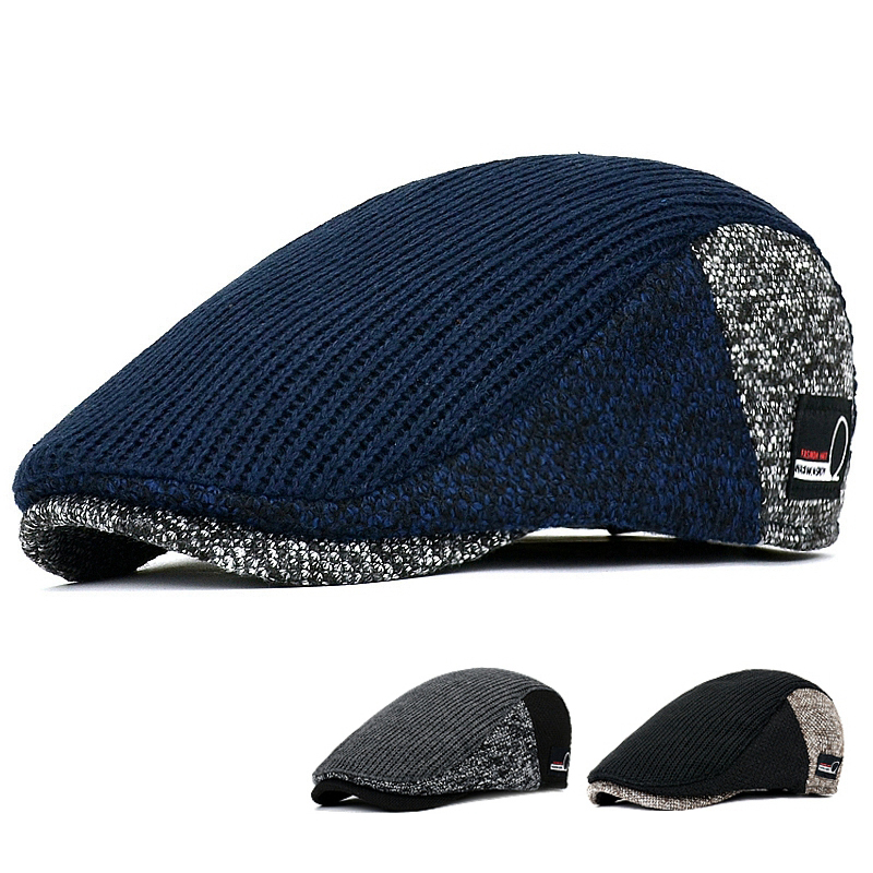 남성용 뉴스보이 모자, 두꺼운 가을 겨울 빈티지 헤링본 - Snapback Hat Flat 리뷰 및 가격